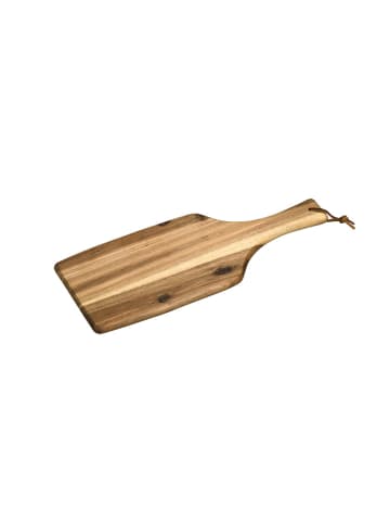 Kesper Servier- und Schneidebrett aus Akazienholz in Braun, 17 x 1,8 x 42 cm
