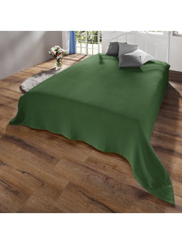 Erwin Müller Baumwolle Sommer-Decke Siena in dunkelgrün