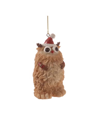 MARELIDA Baumschmuck Yeti TAPPY Anhänger in braun