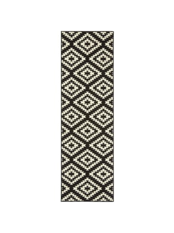 Hanse Home Teppich Läufer Nordic Schwarz Creme