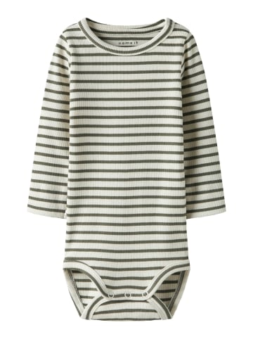 name it Baby Langarmbody NBNBANI in dusty olive