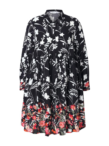 MIAMODA Hemdbluse in schwarz