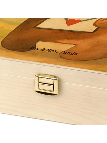 Mr. & Mrs. Panda Tee Box Bär Vermissen Design ohne Spruch in Weiß