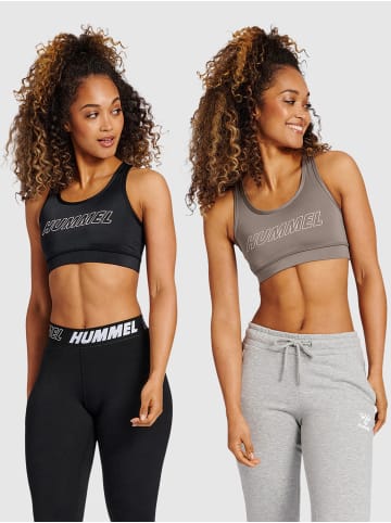Hummel Bh Hmlte Tola Damen in BLACK/DRIFTWOOD