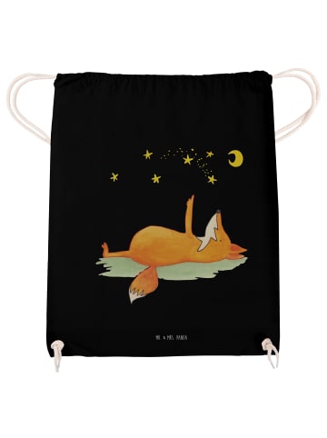 Mr. & Mrs. Panda Säckchen Fuchs Sterne ohne Spruch in Schwarz