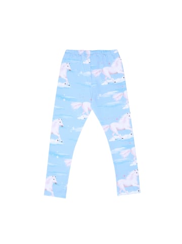 Walkiddy Leggings White Horses in green