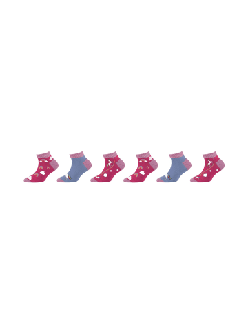 Skechers Sneakersocken 6er Pack casual in flamingo mix