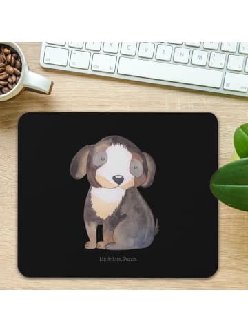 Mr. & Mrs. Panda Mouse Pad Hund Entspannen ohne Spruch in Schwarz