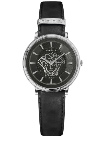 Versace Analoguhr für Damen in Schwarz