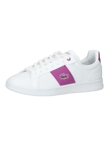 Lacoste Sneaker in Weiß/Lila