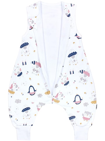 TupTam Babyschlafsack mit Beinen Unwattiert in weiß Modell 8