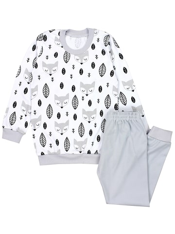 TupTam Kinder Jungen Pyjama Set Langarm 2-teilig in grau