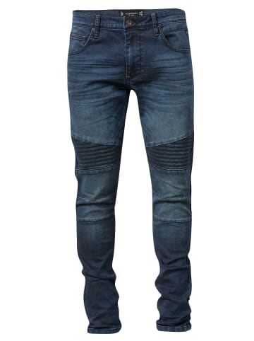 KOROSHI Jeans Biker Skinny Fit in blau