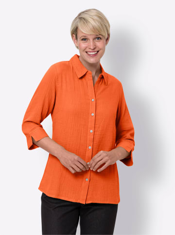 Sieh an! Baumwollbluse in orange