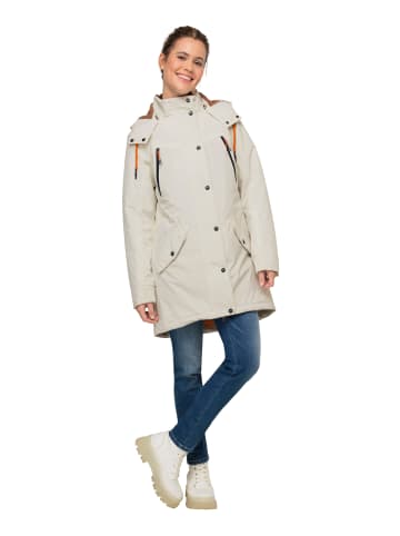 LAURASØN Parka in cremeweiß