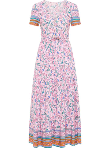 VIRITA Women Maxikleid Mit Blumenprint in Rosa Mehrfarbig
