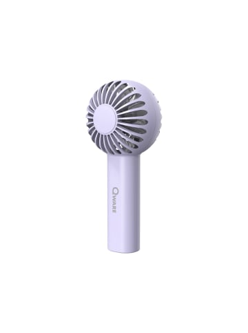 COFI 1453 Qware Tragbarer Handventilator – Mini-Fan mit Akku, USB-C & in Lila