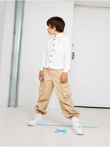 name it Jogger Cargo Hose Twill Parachute Chino Pants NKMBEN in Braun