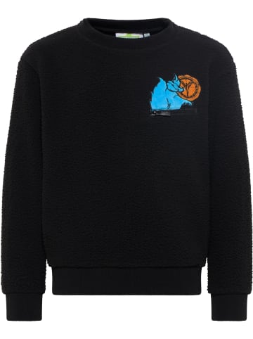 Carlo Colucci Sweatshirt Decker in Schwarz