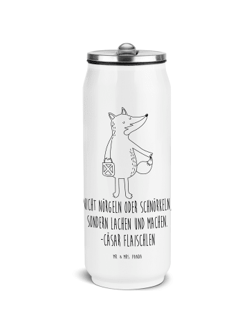 Mr. & Mrs. Panda Thermoflasche Fuchs Laterne mit Spruch in Weiß