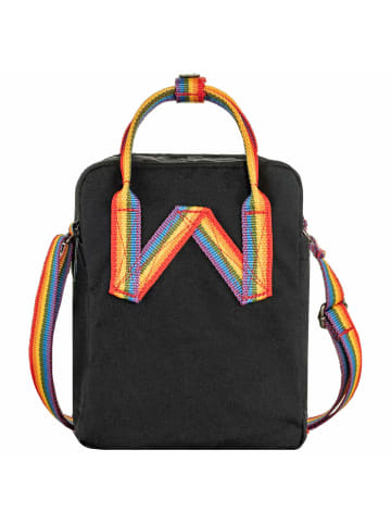 FJÄLLRÄVEN Kanken Rainbow Sling - Umhängetasche 20 cm (black-rainbow pattern) in black-rainbow pattern