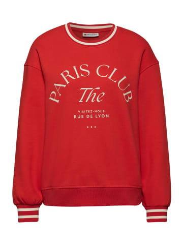 Street One 'Loose Fit Print Sweatshirt' Rot