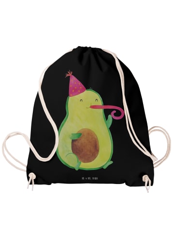 Mr. & Mrs. Panda Stoffrucksack Avocado Feier ohne Spruch in Schwarz