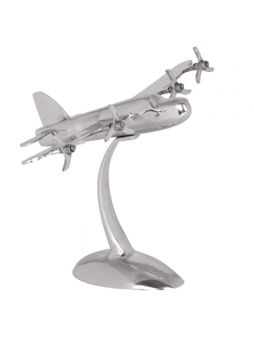 KADIMA DESIGN Dekofigur | Aluminium, Silber, Flugzeug-Propeller