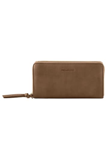 FREDs BRUDER Just Easy Geldbörse RFID Schutz Leder 18.5 cm in khaki green
