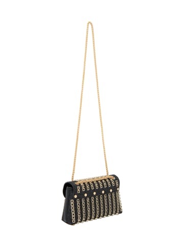 faina Women Flap Bag in Black Gold