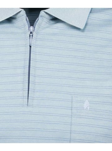 Ragman Softknit-Polo fineliner mit RV in Grün