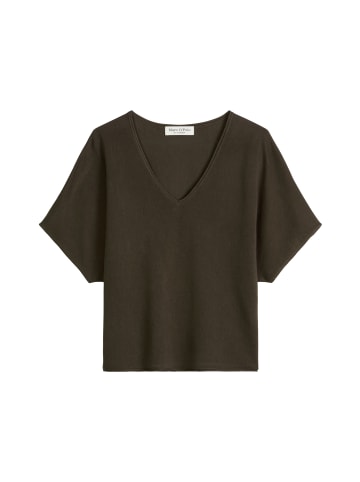 Marc O'Polo Kurzarm-Pullover loose in Mossy Earth