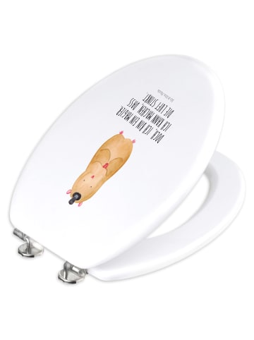 Mr. & Mrs. Panda Klodeckel Hamster Hut mit Spruch in Weiß