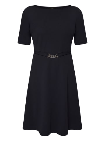 Zero  Jerseykleid mit Gürtel in Patch Cream/Dark Blue