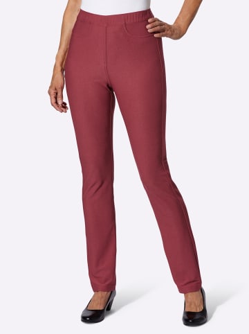 Sieh an! Schlupfjeans in bordeaux