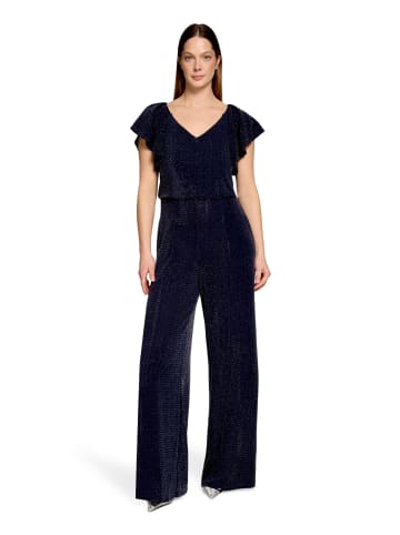 Vera Mont Hosenanzug im Glitzer-Look in Dunkelblau/Grau