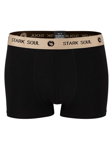 Stark Soul® Boxershorts 6'er Pack - Hipster Shorts in schwarz/braun