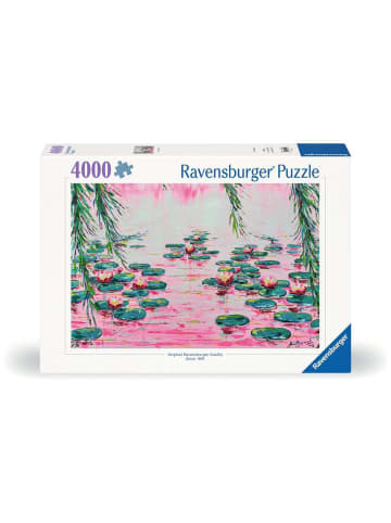 Ravensburger Puzzle 4.000 Teile Rosafarbene Seerosen von Mauro Bergonzoli Ab 14 Jahre in bunt