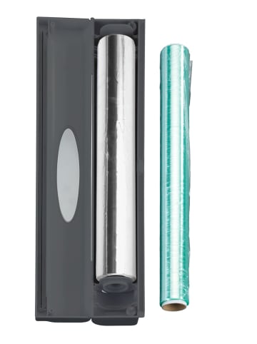 Wenko Folienschneider Perfect Cutter L Anthrazit 2er Set, Folienschneider Mod. Perfect Cutter Anthrazit, 2er Set in Grau