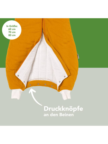 Schlummersack Ganzjahres Schlafsack mit Füßen, 2.5 TOG in Orange