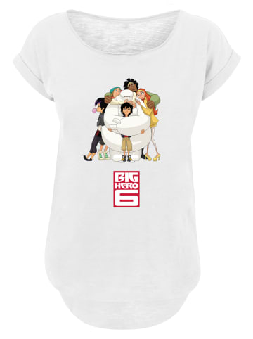 F4NT4STIC Long Cut T-Shirt Long Cut T-Shirt Disney Big Hero 6 Baymax Hug in weiß