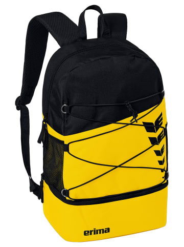 erima Six Wings Rucksack in gelb/schwarz