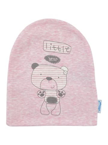 Aliap Babymütze Bär in rosa/pink