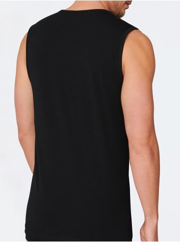 Schiesser Tank-Top 2er-Pack 95/5 in Schwarz