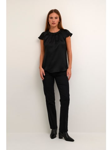 Kaffe Kurzarm-Bluse KAlinda Regular fit in Black Deep