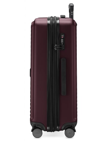 Hauptstadtkoffer Mitte - Mittelgroßer Koffer Trolley Reisekoffer TSA, 68cm, 4 Rollen, 88 L in Burgund