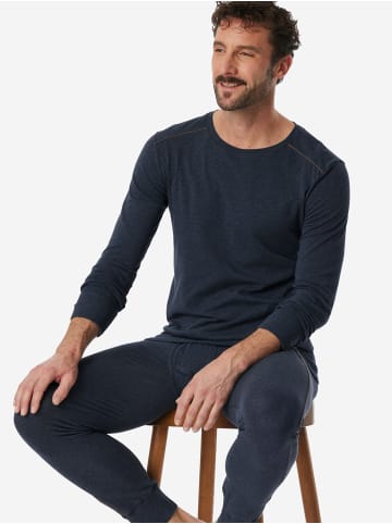 Schiesser Pyjamaoberteil Comfort Fit in nachtblau