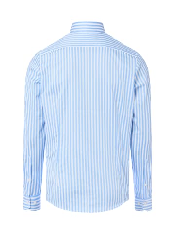 Finshley & Harding Hemd in weiß hellblau - 0017