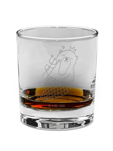 Mr. & Mrs. Panda Whiskeyglas Wassermann Astrologie ohne Spruch in Transparent