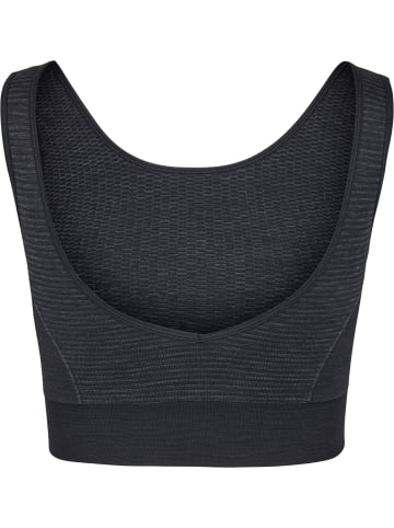 Hummel Hummel Top Hmlmt Yoga Damen Atmungsaktiv Feuchtigkeitsabsorbierenden Nahtlosen in BLACK MELANGE